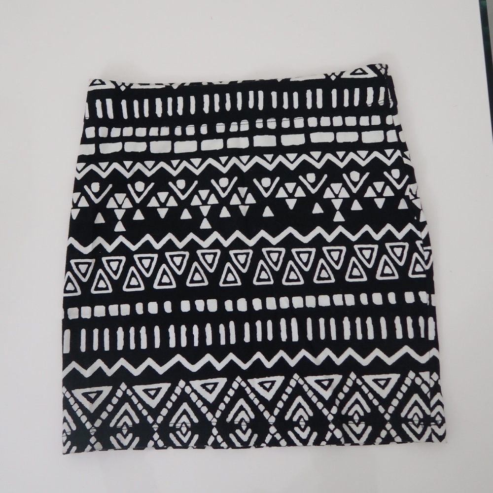 Black & White Bandage Skirt